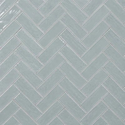 Handvorm Licht Blauw Glans 7,5x30
